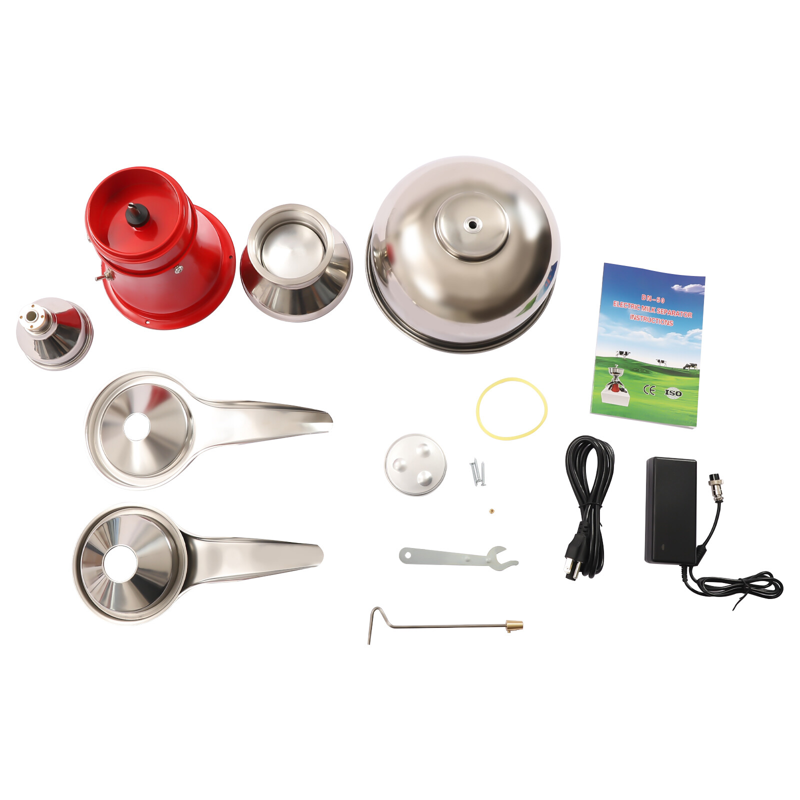 5L 13.2Gal/H Electric Milk Cream Centrifugal Separator Electric Cream Separator