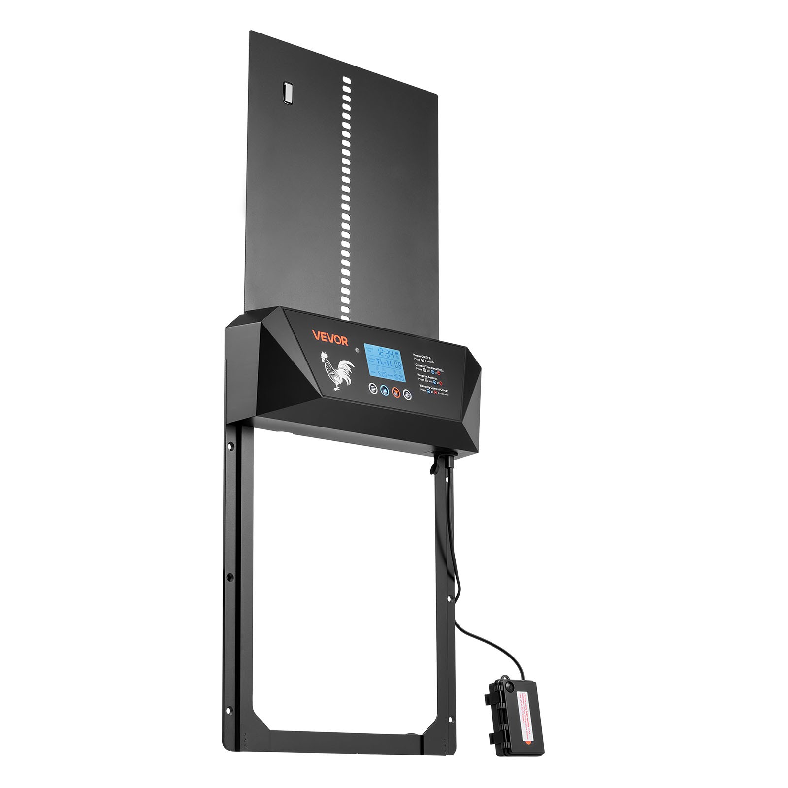 VEVOR DC & Battery Powered Automatic Chicken Coop Door Opener Light Sensor Timer