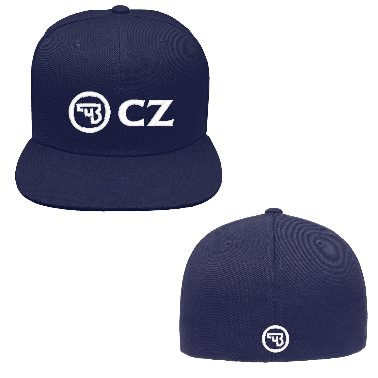 CZ Logo Embroidered Flexfit Hat Front and Back Stitch, Various Colors Available