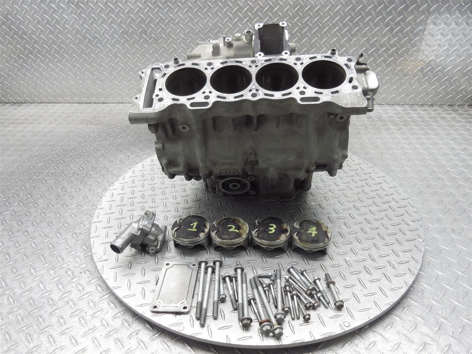 2011 11-15 Kawasaki ZX10R ZX1000 ZX1000D ZX10 Crankcase Engine Block Piston Lot