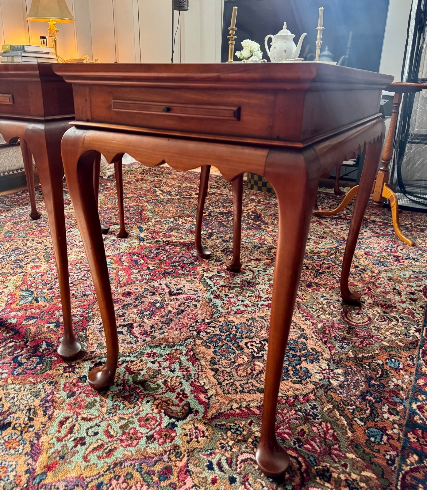 Eldred Wheeler Cherry Tea Tables