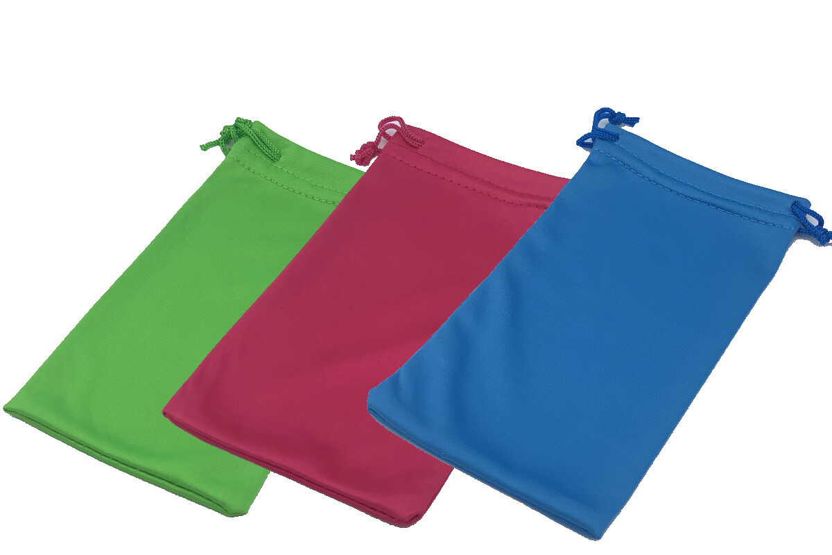 Premium Microfiber Pouch Bag Cleaning Case Sunglasses Eyeglasses High quality