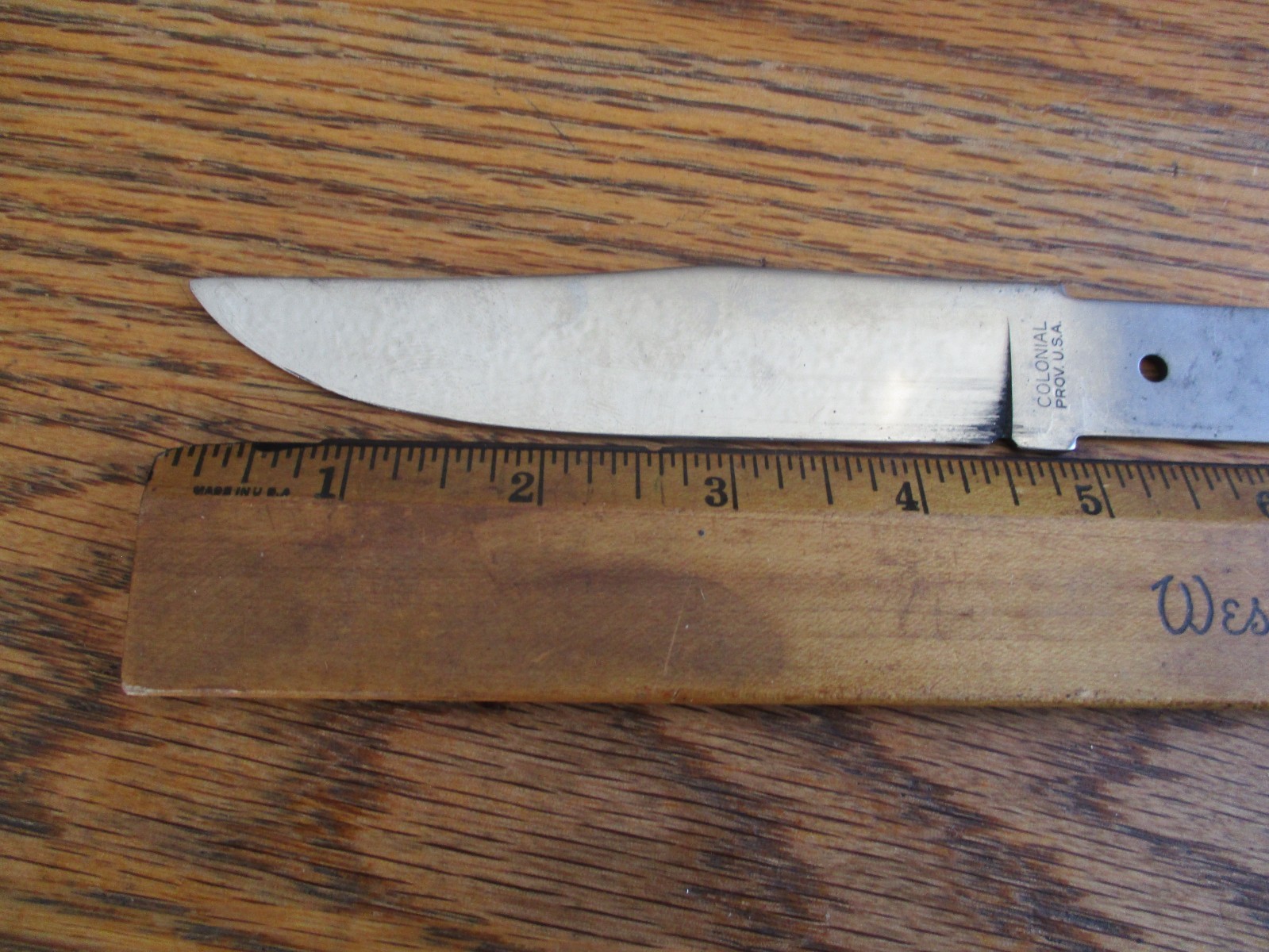 25 Carbon Steel Knife Blade Blank Blank's NOS Colonial Knife USA