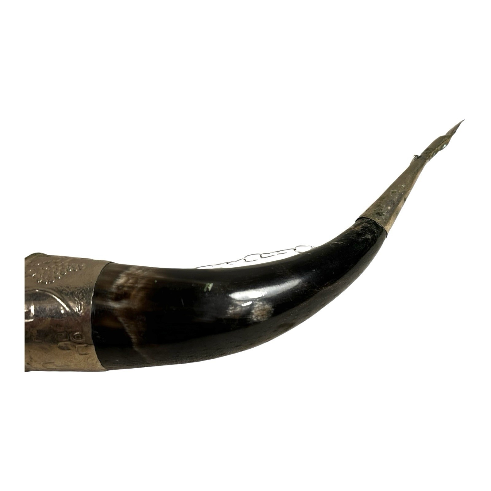 Antique Norwegian Viking Drinking Horn - Ornate