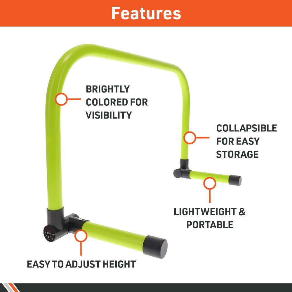 Body Sport Adjustable Athletic Speed Training Hurdles, Jumping & Speed Training