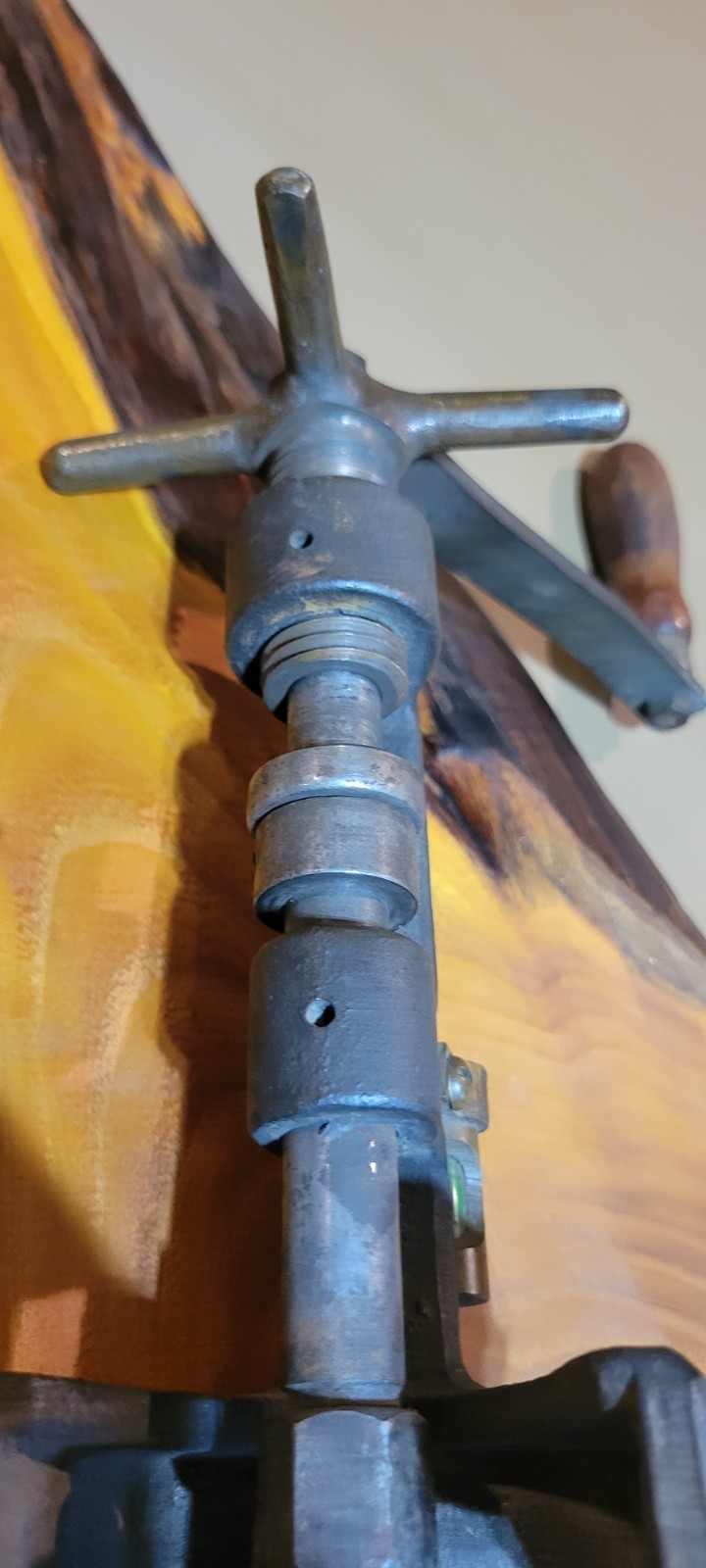 Ultra Rare Antique White Showers Inc Hand Crank Hot Tapping Tool Detroit,MI