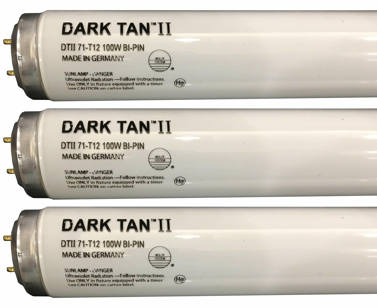 Wolff Dark Tan II F71 100W Bi Pin Lamps Tanning Bed Bulbs
