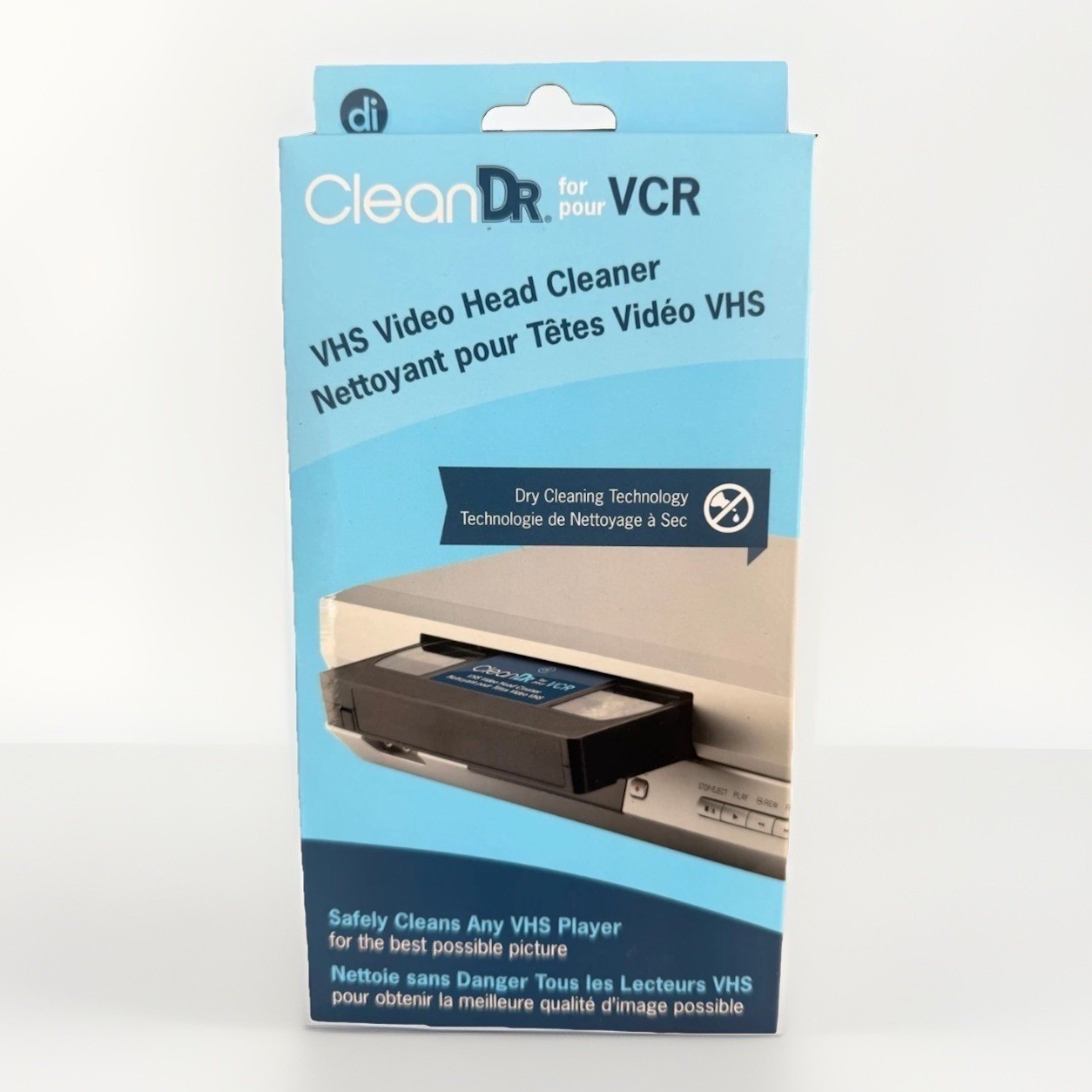 Allsop di CleanDr VHS Video Head Cleaner Non-abrasive Dry Cleaning for VCR/VHS