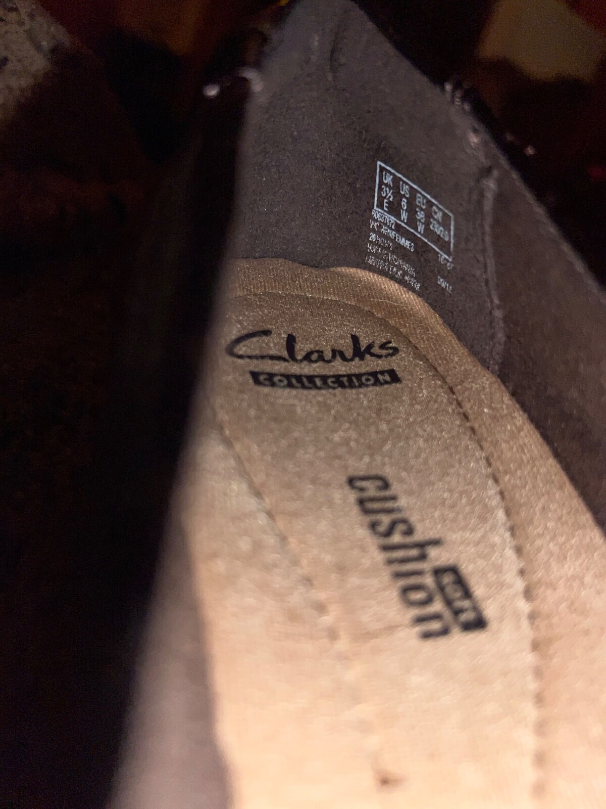 Clarks Women's Gael Angora loafer Size 6W Croc Patent Low Wedge Shoe