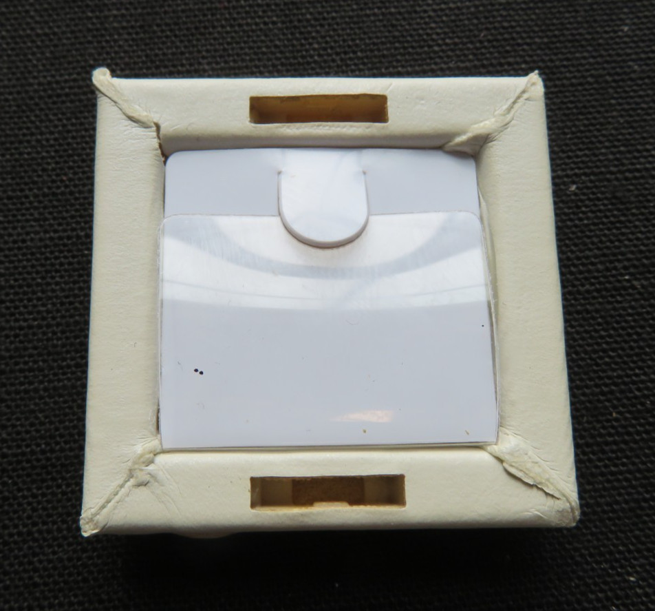 Lot of 60- 1.5 x 1.5 Pandora White Charm Holder w. Tops Inserts Tray Display