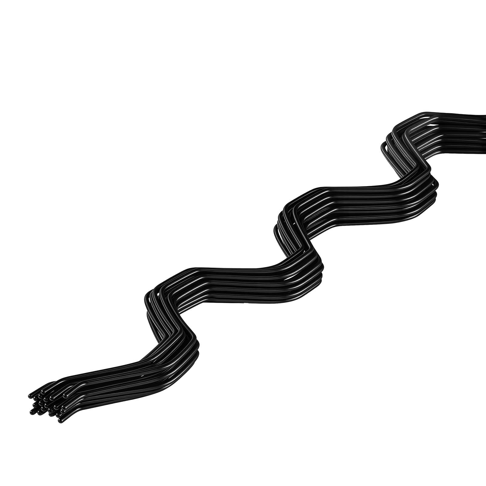 Uimoso Greenhouse Aluminum Lock Channel & Spring Wire Set, 20 Pieces, 6.56 ft