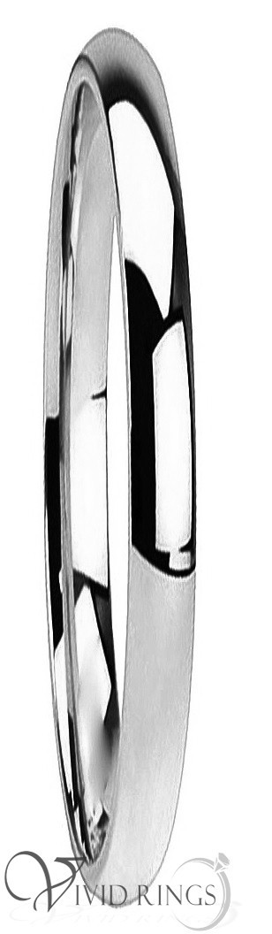 Stainless Steel Ring High Polish Wedding Band Size 3.5 to 14.5