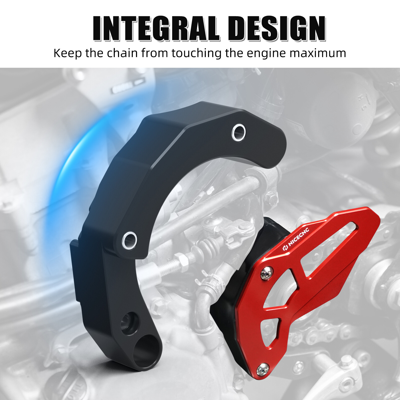 Case Saver Sprocket Cover Chain Guide Guard For Honda TRX450R TRX450ER 2006-2014