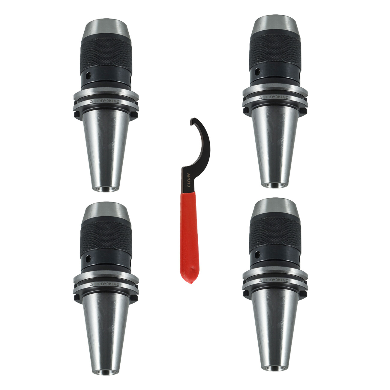 4PCS CAT40 Keyless Drill Chuck 1/2' Fits On Haas CNC Easy Great Tool Holder