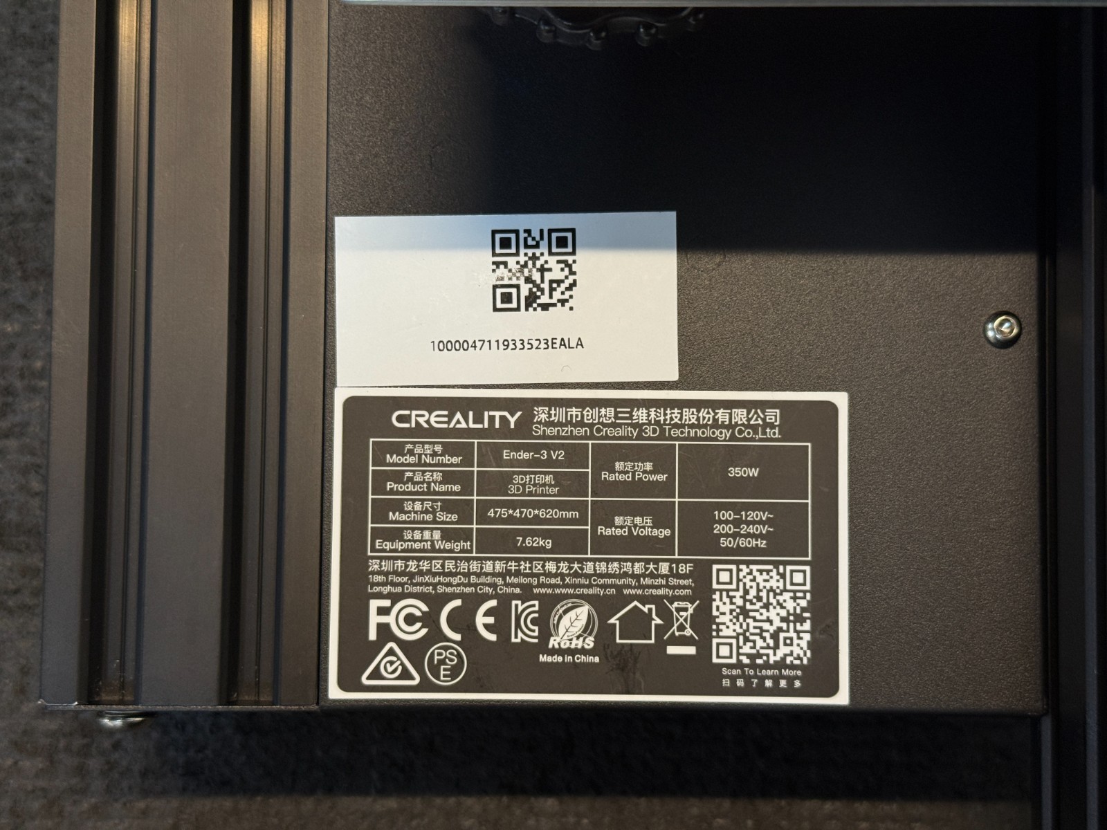 Creality Ender 3 V2 3D Printer