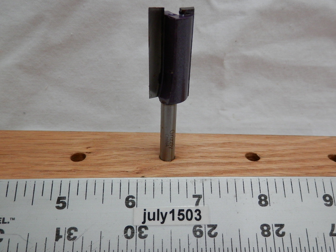 (1) NEW  Grizzly LONG 5/8" D Straight Carbide Tipped Router Bit 1/4" Shank g2
