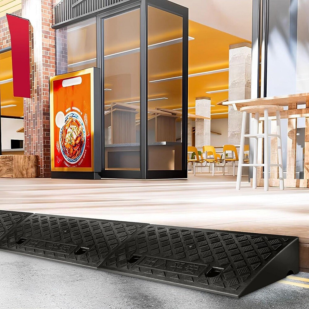 2 Pack 2'' Rise Driveway Curb for Ramps,Driveway Ramp Car Slope Ramp for Loading