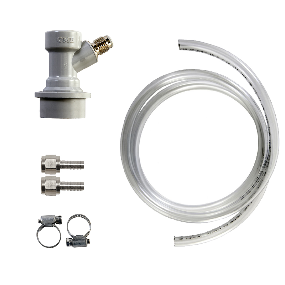 Stout Keg Kit 5 Gal Ball Lock Keg 22 cuft Nitrogen Tank with Regulator and Lines