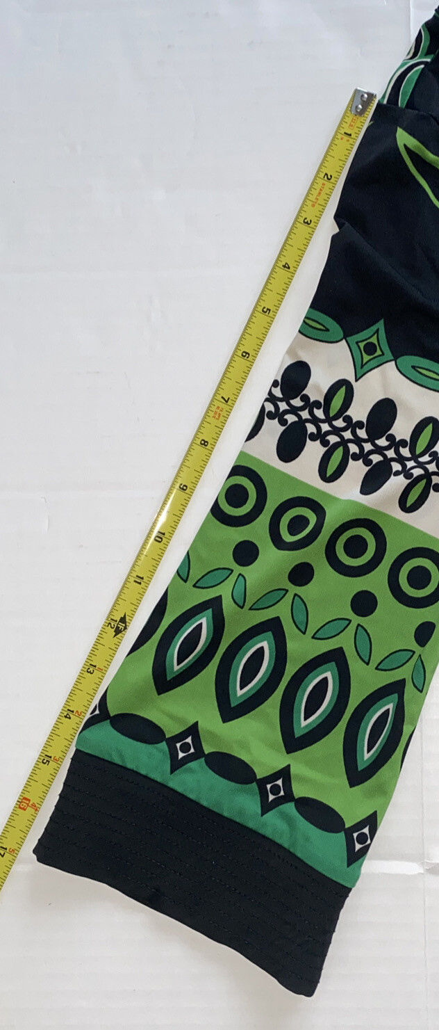 International Concept Women’s Dress Retro Black & Green Size Petite Small