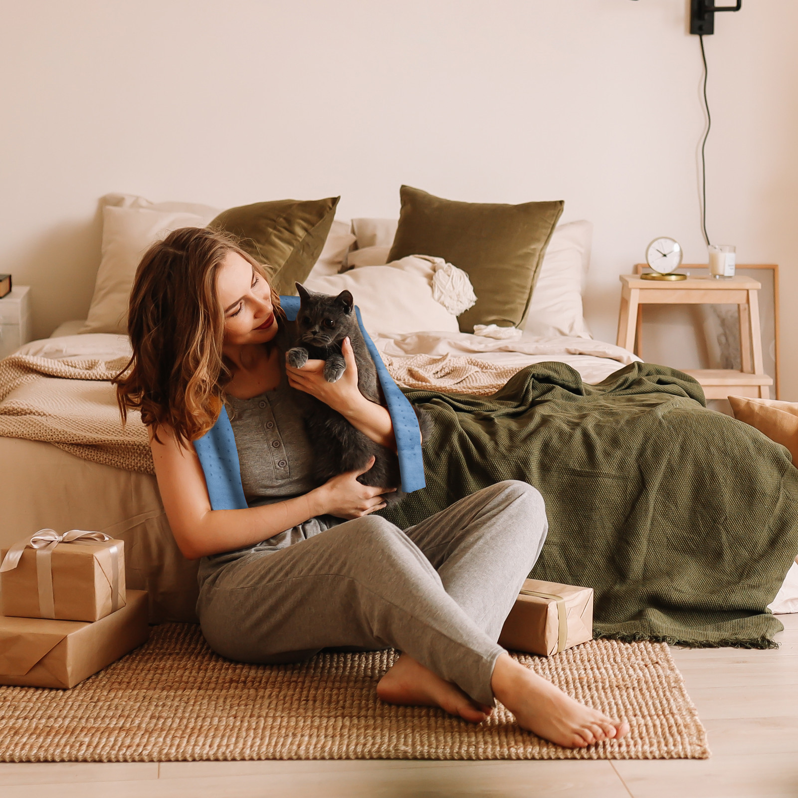 24"x12" Electric Heating Pad Auto-Off Muscle Cramp Back Pain Knee Relief Warmer