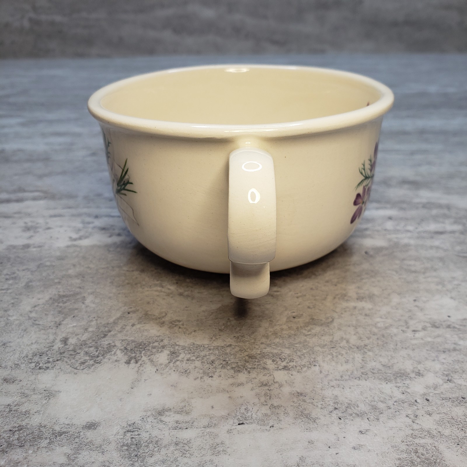 Floral Teacup and Teapot Set with Unique Handle