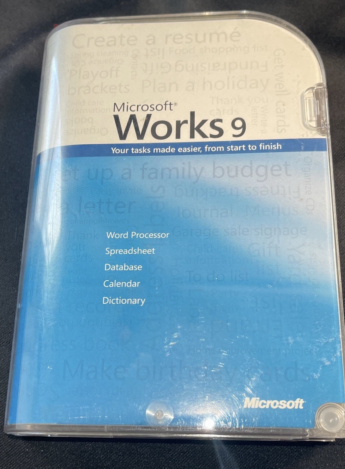 Microsoft Works 9  for PC CIB CD+Manual 2007