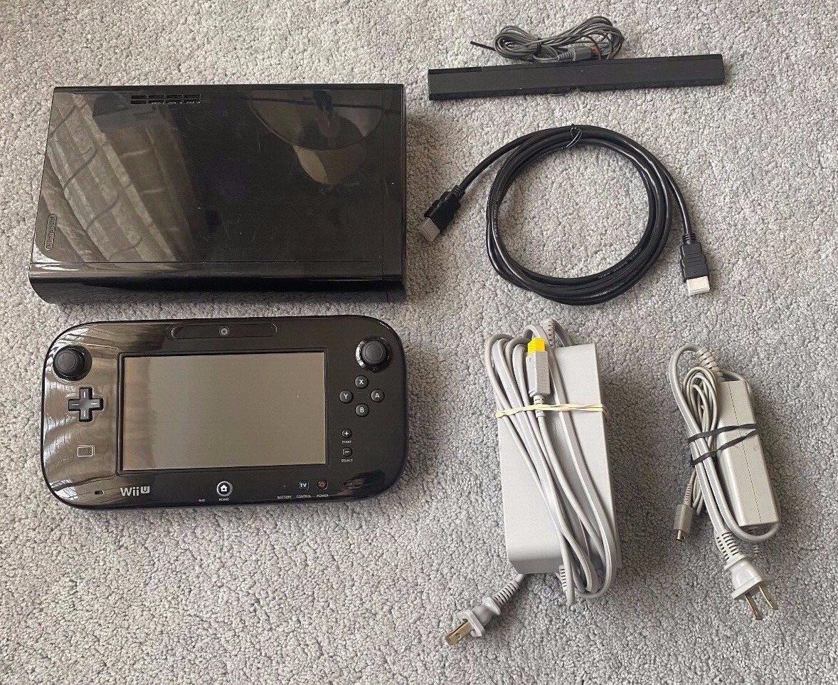 Wii U Console Black 32GB Complete Bundles and Sets! You Pick Games! All Cords!
