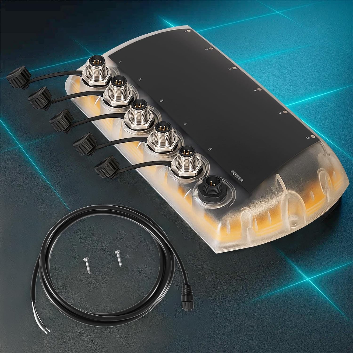 411850-1 5 Port Ethernet Switch for Humminbird AS ETH 5PGL, APEX, SOLIX, Helix