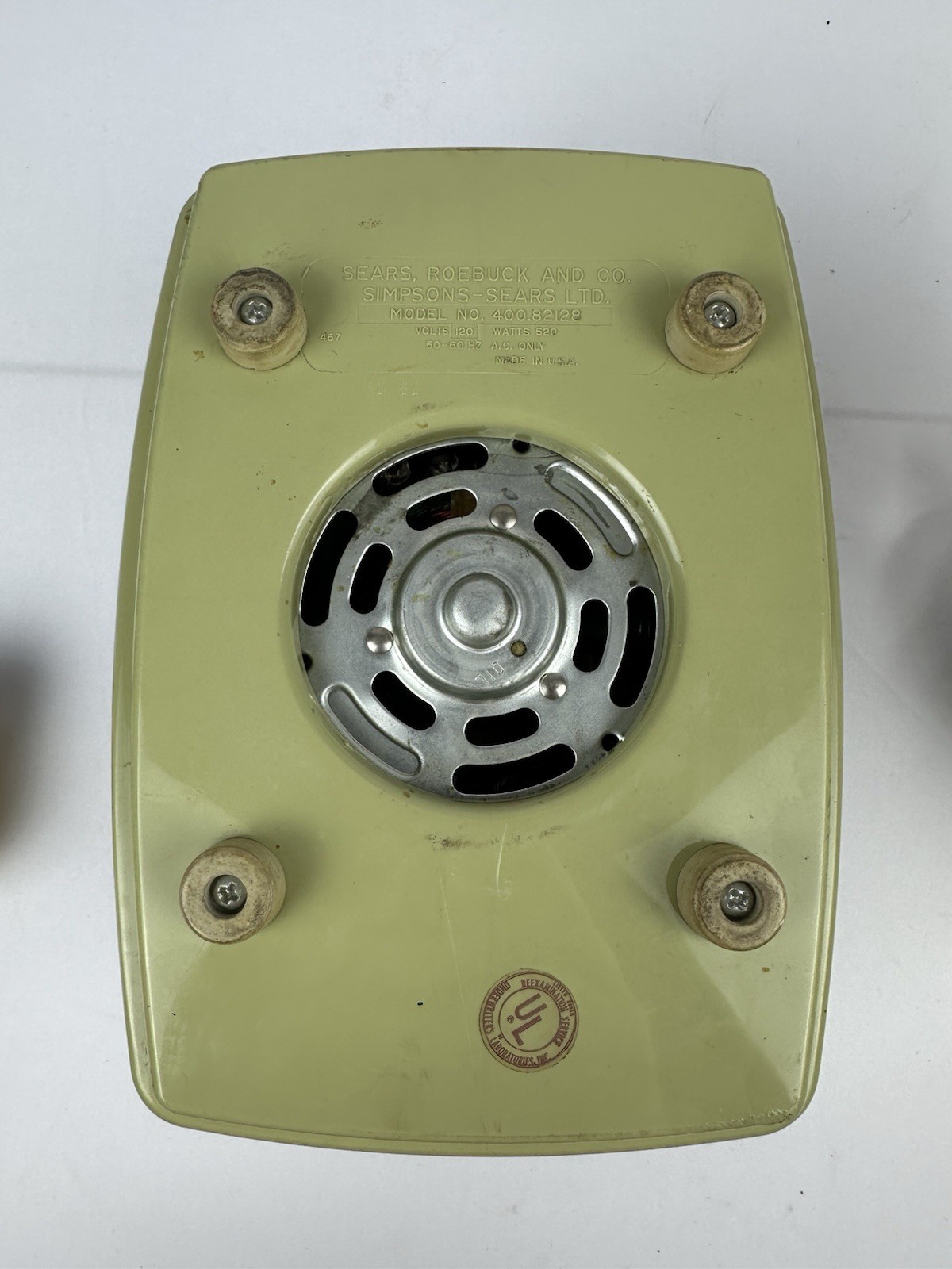 Vintage 1960's MCM Mid Century Modern Sears 7 Speed 40oz Blender With Real Glass