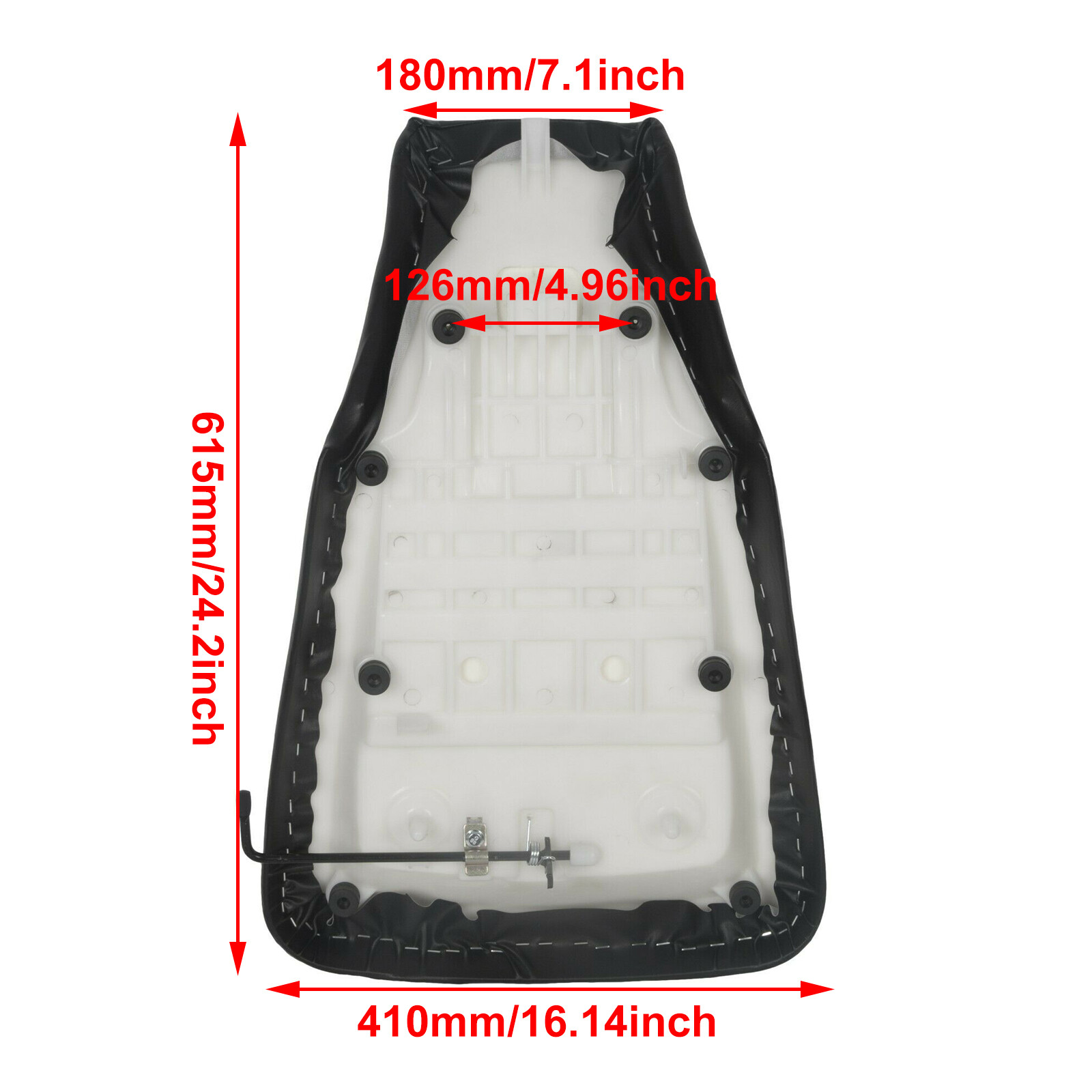 For Honda TRX400FA TRX400FGA Rancher 400 4x4 2004-2007 Complete Seat Black