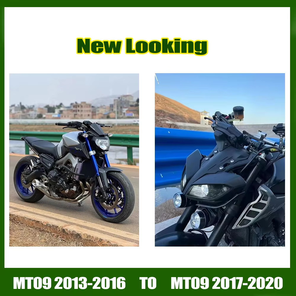 Fit For Yamaha MT09 FZ-09 2013-2016 Motorcycle Headlight Assembly Housing Mirror