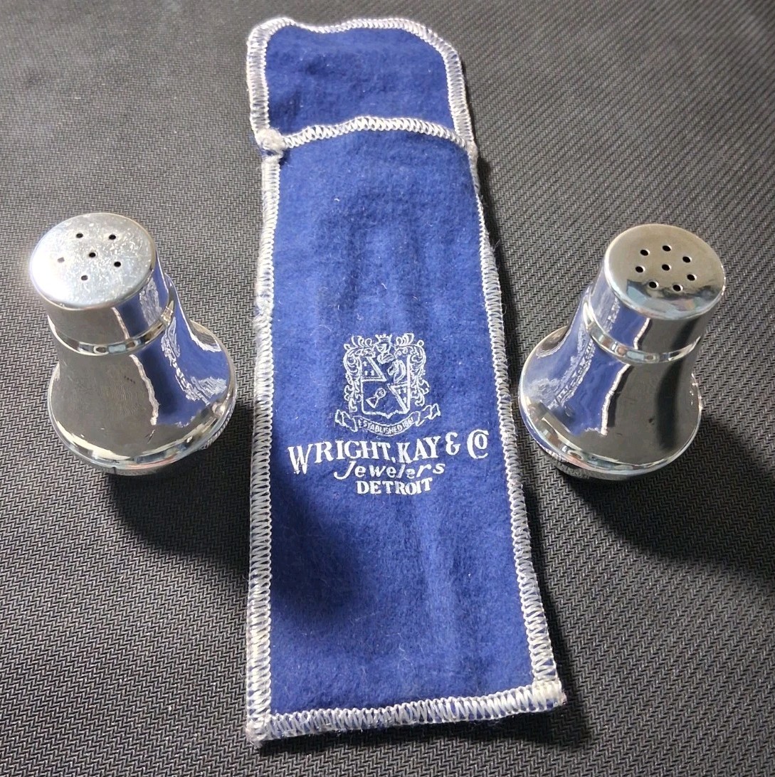 Set Duchin Vintage Weighted Sterling Silver Salt and Pepper Shakers