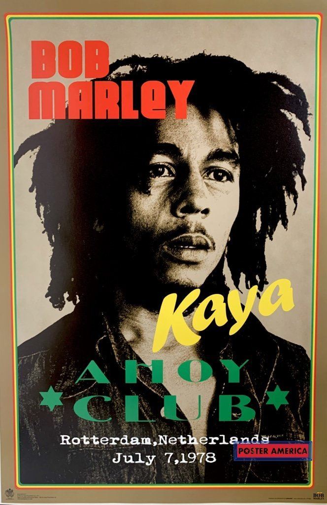 Bob Marley Kaya Ahoy Club Poster 24 x 36