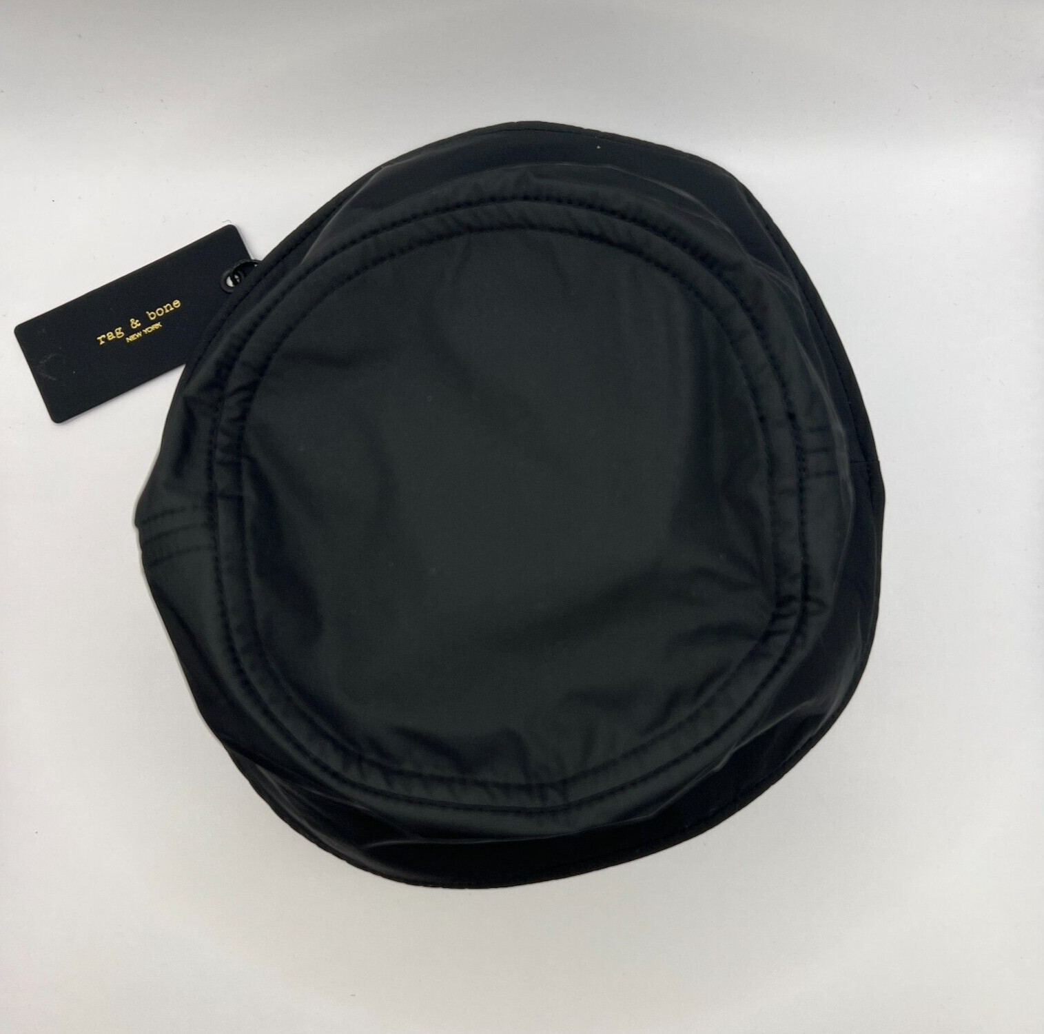 Rag & Bone Black Addison Bucket Hat sz M/L Women's Summer Lightweight Breathable