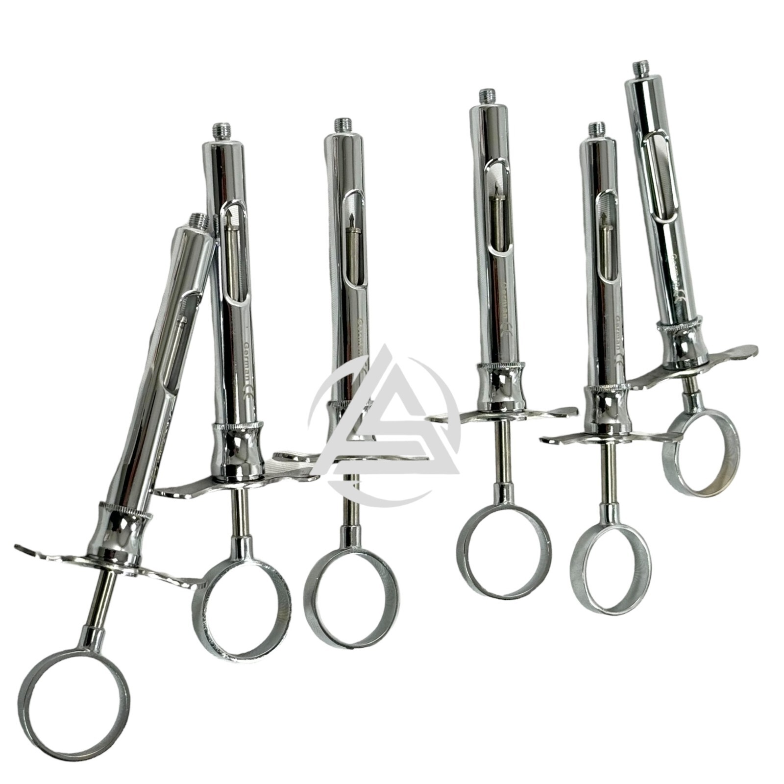 6 German Dental Anesthetic Syringe Self-Aspirating 1.8CC-Dental Instruments-A+