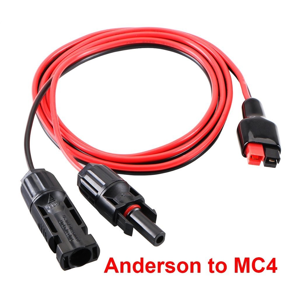US MC-4 to Anderson Connector Power Pole Adapter Solar Panel Cable Connector Kit