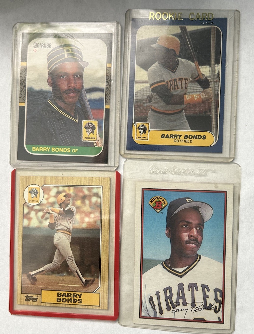 4 Barry Bonds Baseball Cards