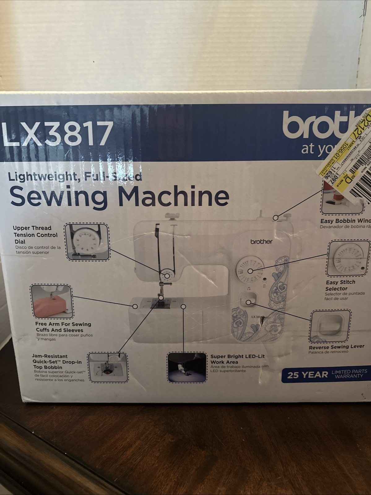 Brother LX3817 Lightweight 17-Stitch Full-Size Sewing Machine-Unopened ~ NIB