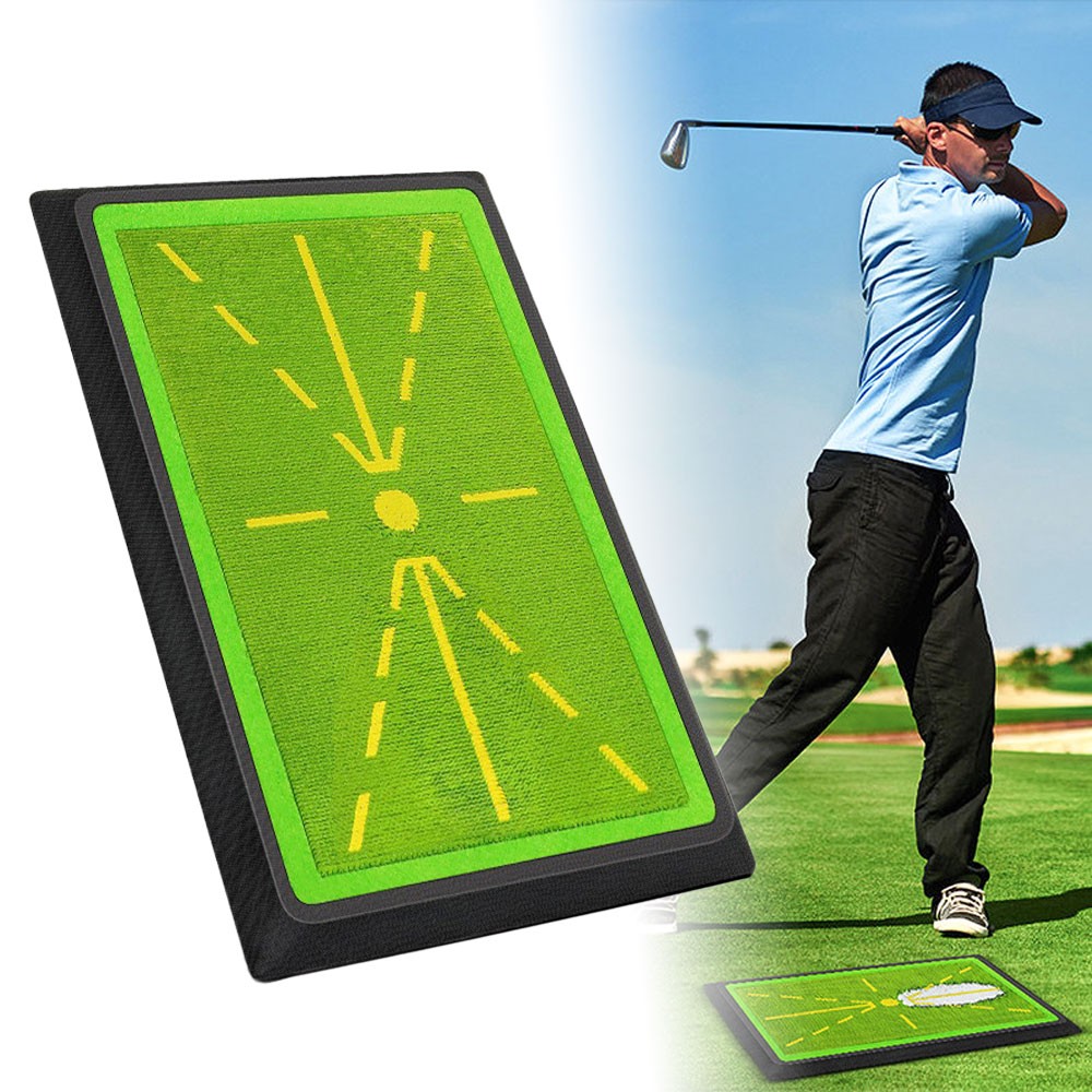 Swing Mat Golf Divot Board for Swing Path Training Indoor Practice Green