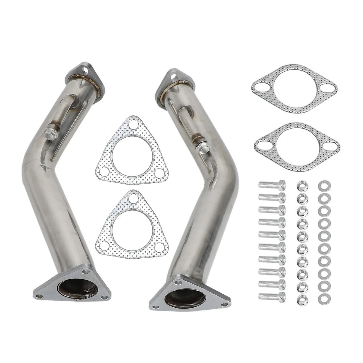 2.5" Exhaust Pipe Fit For 09-18 Nissan 370Z 08-13 Infiniti G37