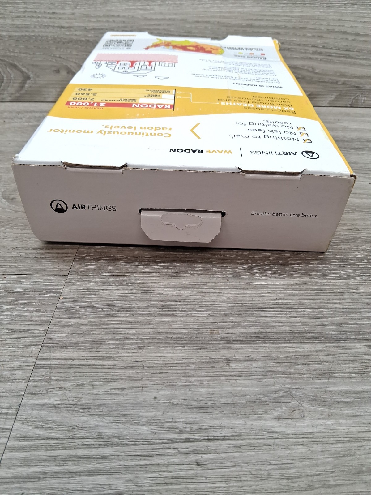 Airthings Wave Radon 2951 Radon Detector Humidity & Temperature Monitoring