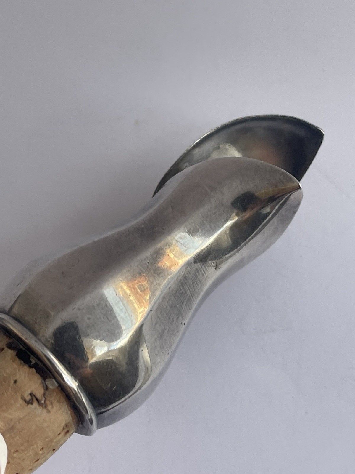 ATQ VTG German Alpacca Hoka Deco Silver Plated Liquor Pourer Counter Balanced