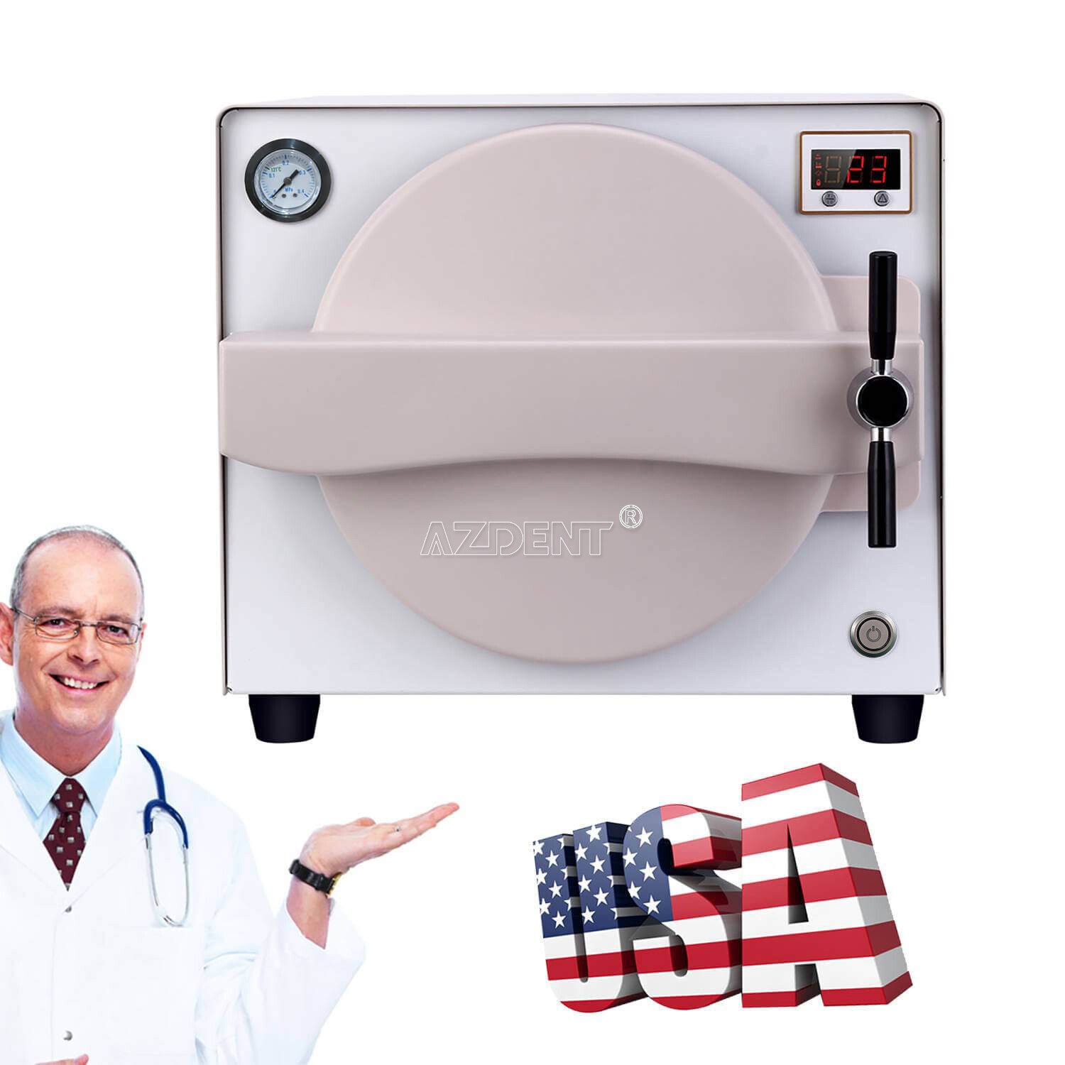 18L /14LDental Autoclave Steam Sterilizer Medical Sterilization Lab Equipment