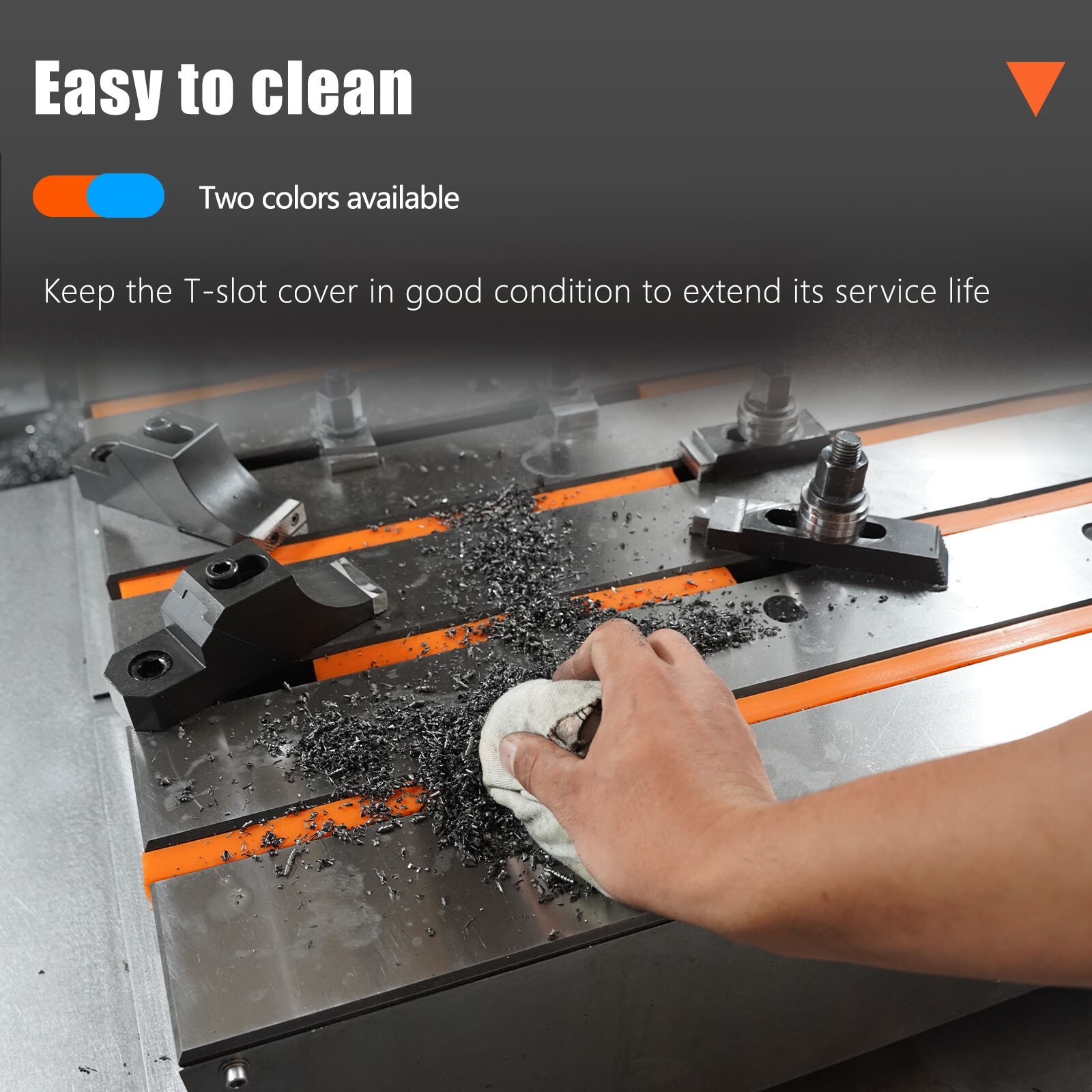 T-Slot Covers For Milling Machines prevent T-slots from entering more debris