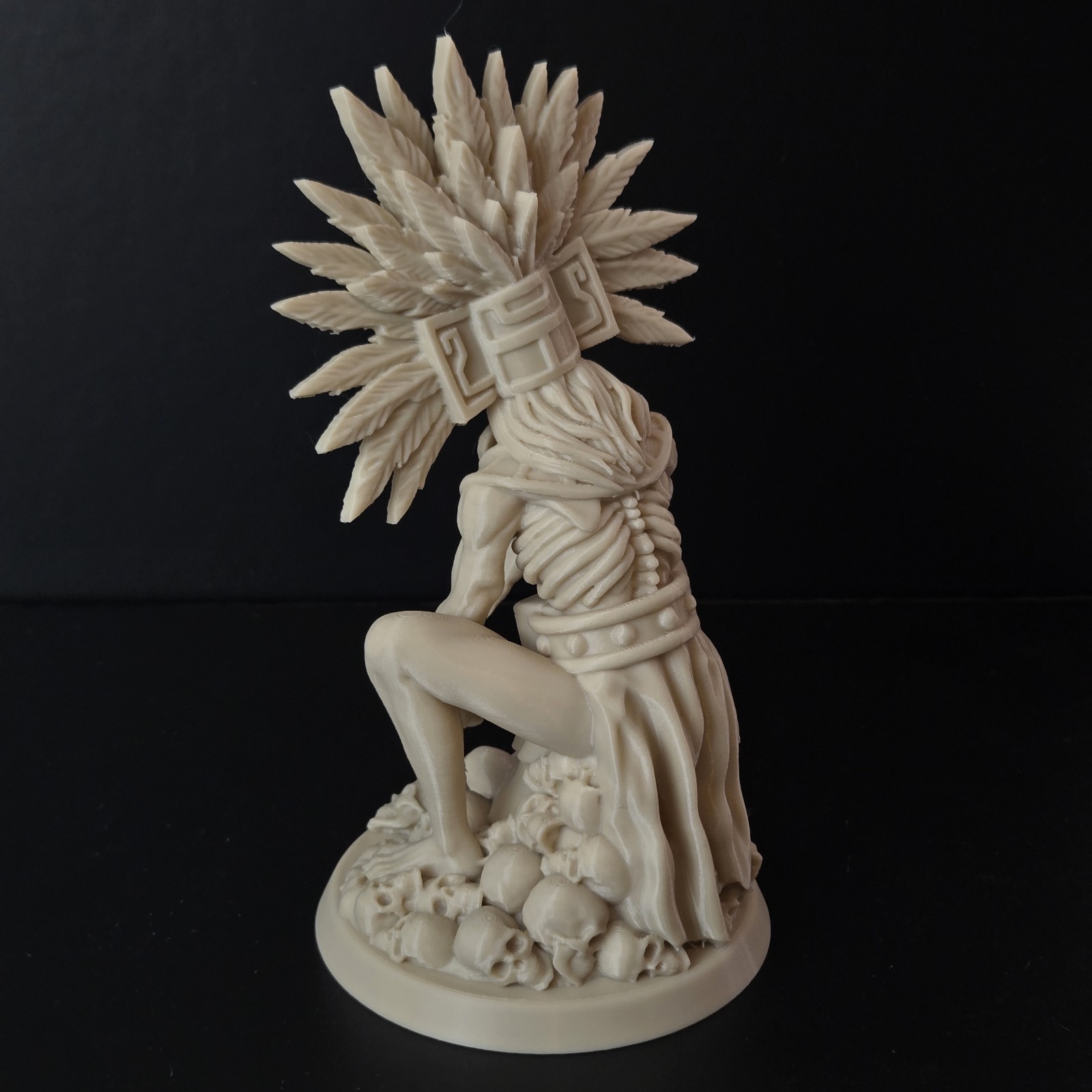 Mictlantecuhtli Aztec God of Death Statue – 3D Printed – Mayan Mythology Decor