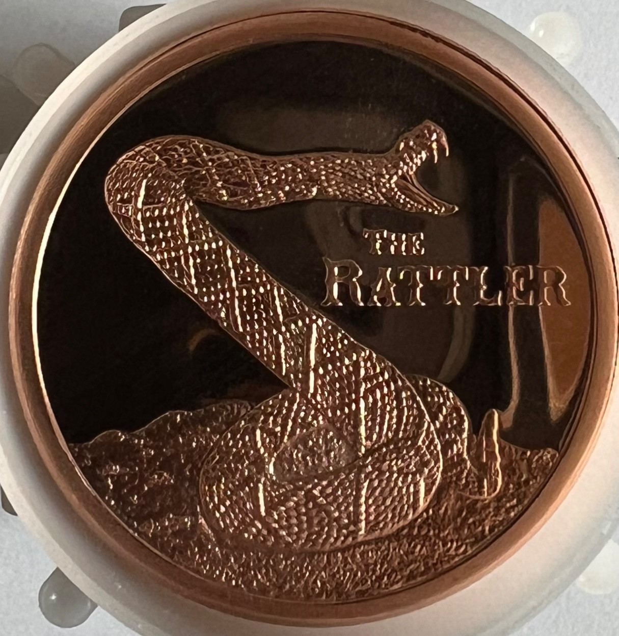 1 roll of 20 .999 fine 1 oz Copper RATTLER from Provident Metals