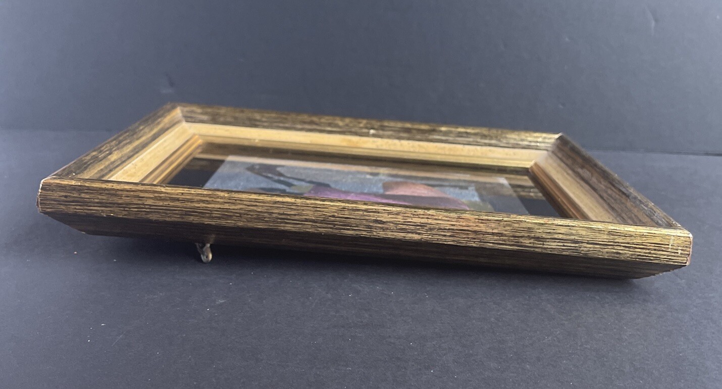 Vintage African American Foil Artwork w/ Wood Frame - Wall Decor Collectable