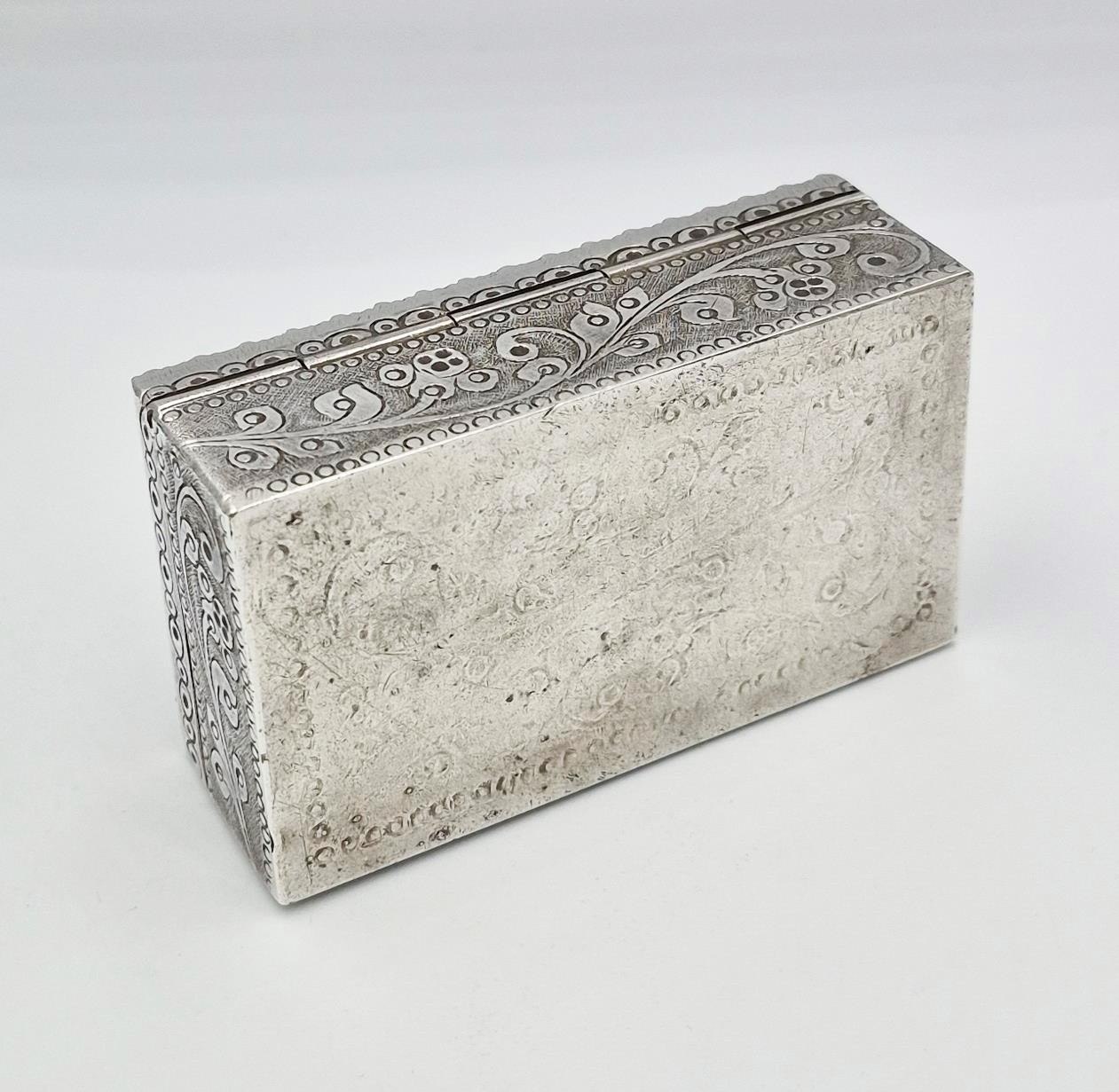 FINE EAST INDIA COMPANY SOLID SILVER WILLIAM IV & VICTORIA RUPEE SNUFF BOX c1840