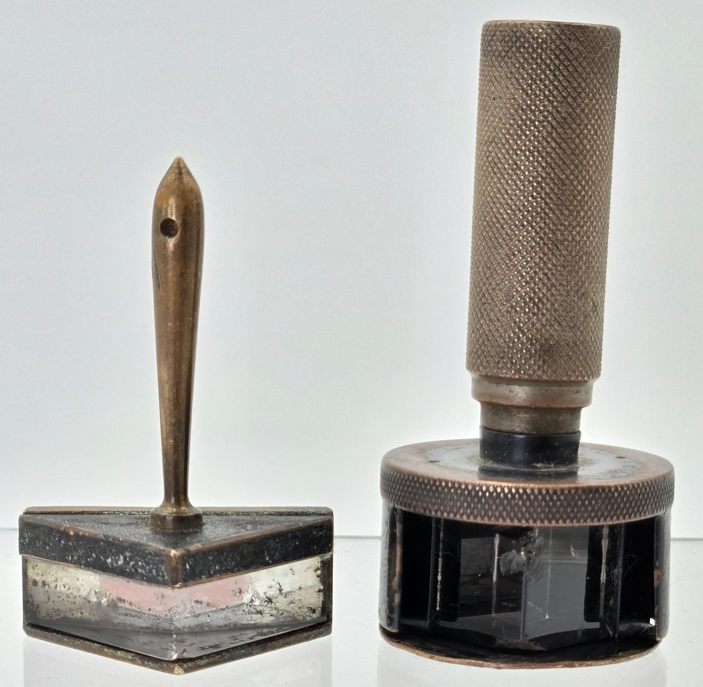 Antique Pentiprism & Angle Prism Lot - Kern Aarau No.119 Rotating Cap & Zeiss??