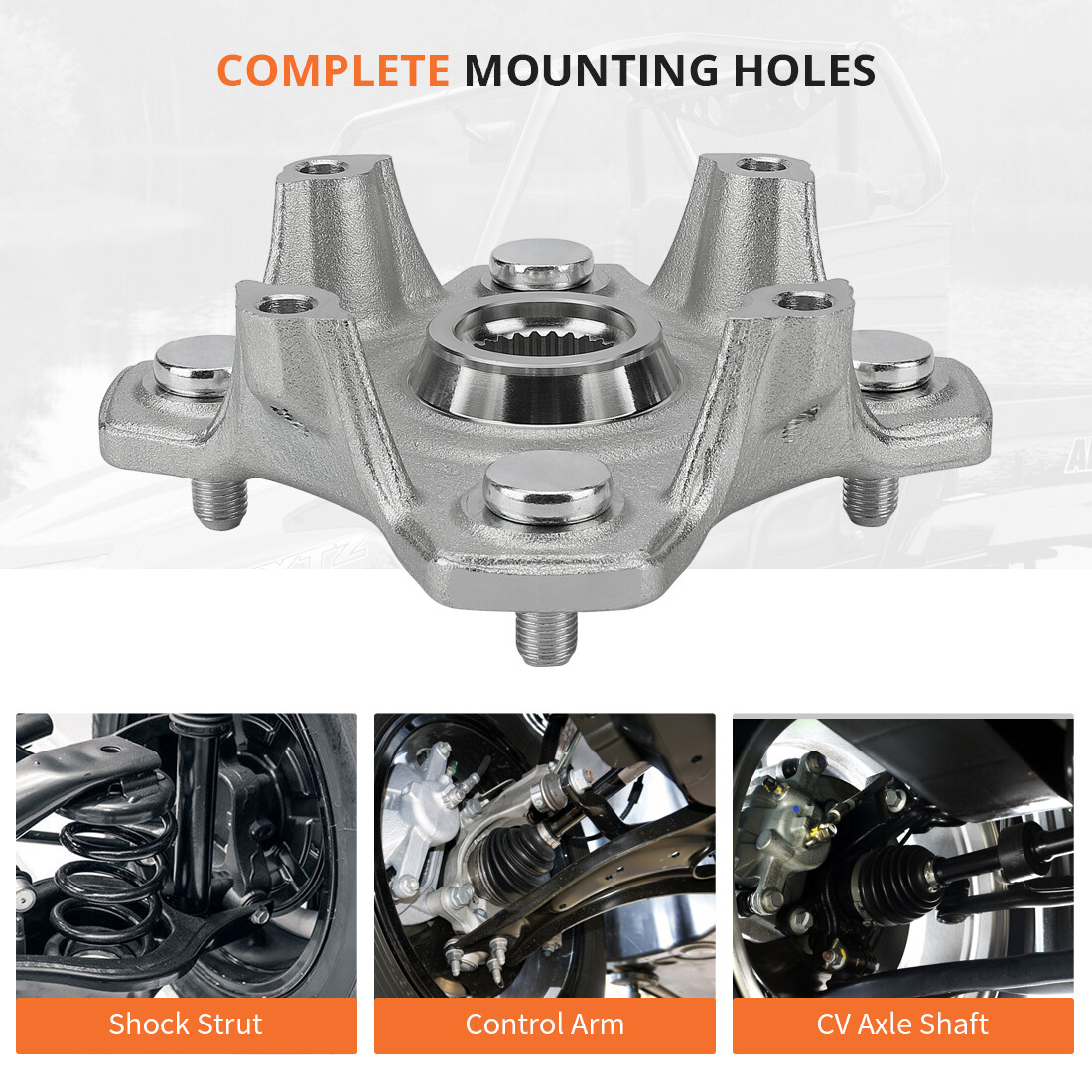 For Arctic Cat 2012-2015 Wildcat 1000 Front & Rear Wheel Hub 1502-971 #1502-433